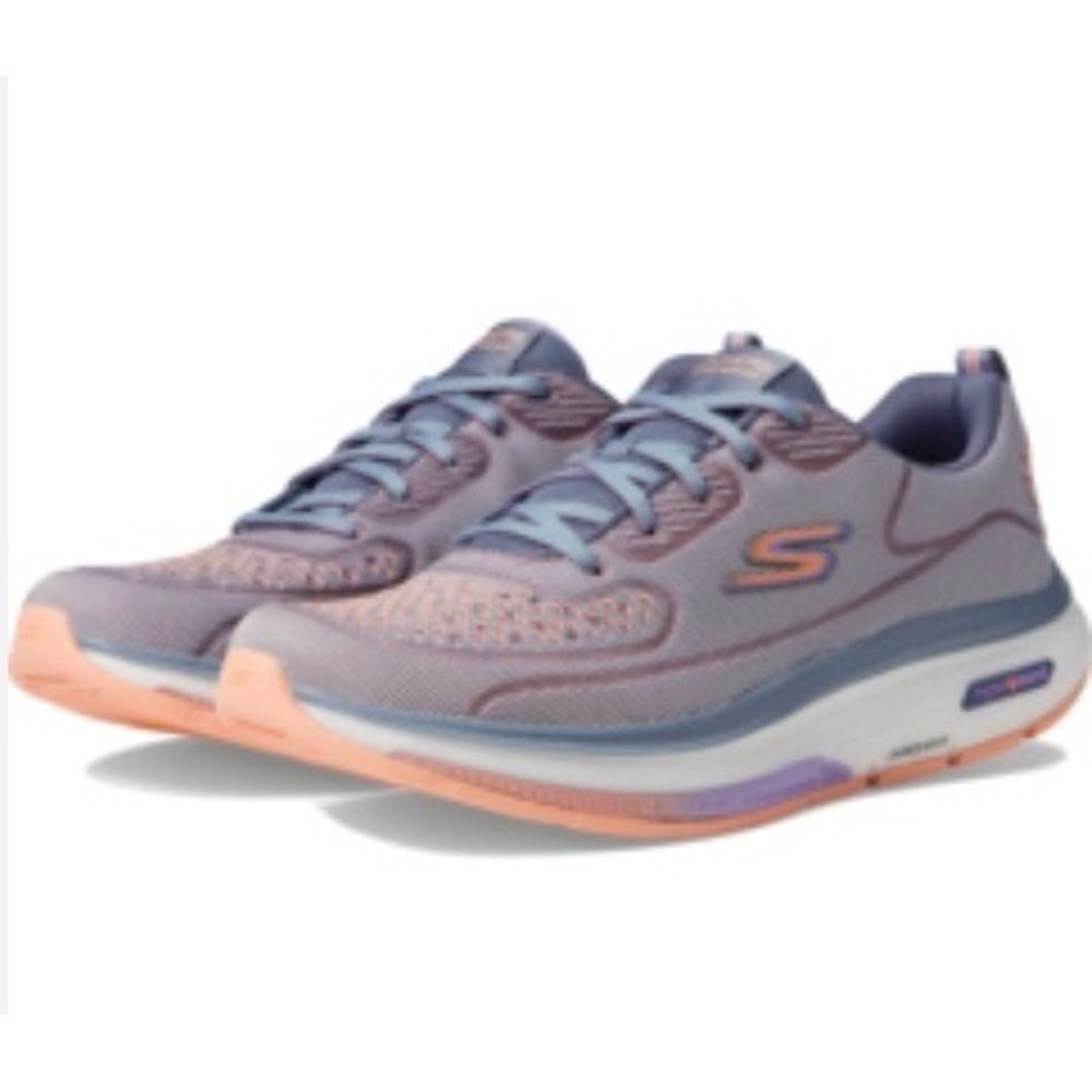 Skechers Go Walk Workout Walker Alecia Blue/Orange SZ 8.5